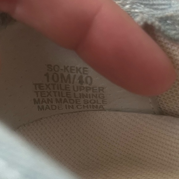 Sole Society So Keke Denim Platform Slip On Sneakers 10 - Picture 9 of 9